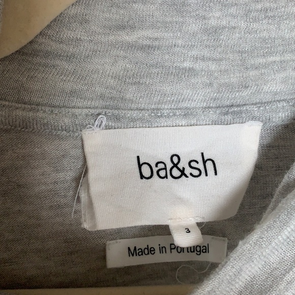 BA&SH Sheer Lightweight Heather Gray Sweater sz3/L - Picture 2 of 5